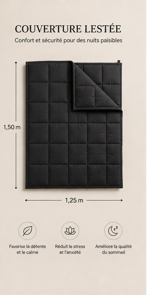Couverture lestée 4 kg | Lestia